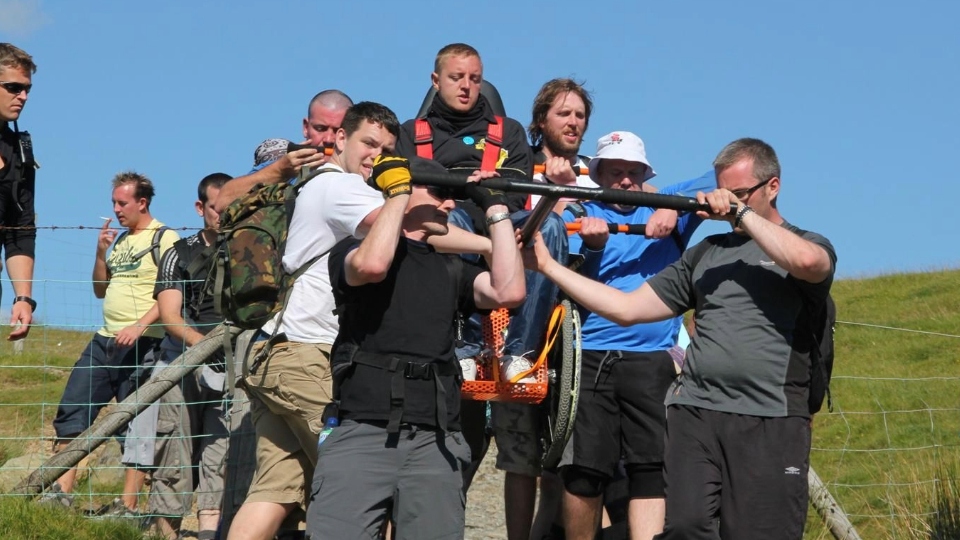 Andy pictured during a Mount Snowdon challenge