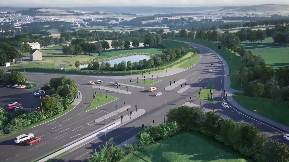 The A57 link road proposals. Image courtesy of Highways England