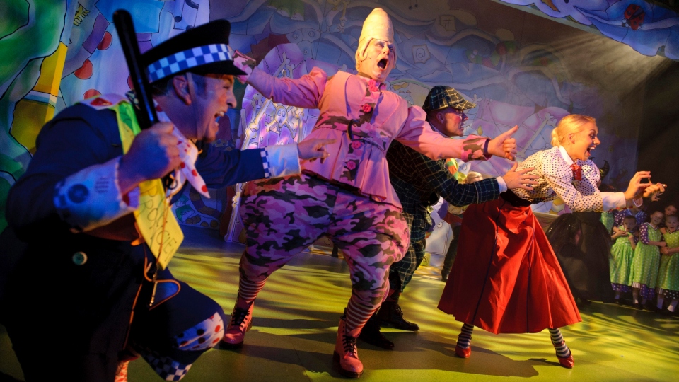 A still from Jack And The Beanstalk back in 2013. Photos by Joel Chester Fildes. Images courtesy of Oldham Local Studies and Archives