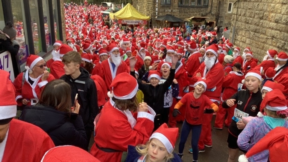 The hectic scene at a previous Santa Dash