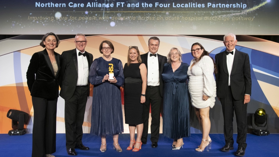 The Age UK Oldham team were the winners of the Best Use of Integrated Care and Partnership Working in Patient Safety Award