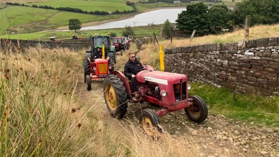 A scene from the Charity Sheep Shearing and Tractor Run event