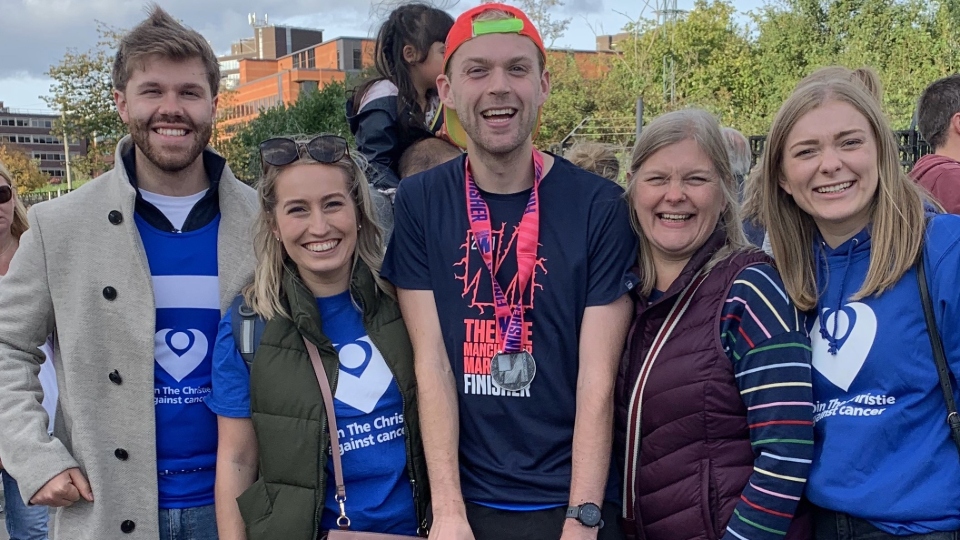 Pictured are Ross, Amelia, James, Mandy and Emily