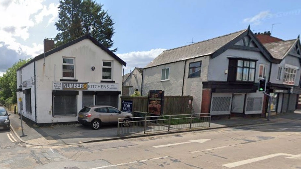 The former kitchen showroom off Rochdale Road in Middleton, touted to become a HMO. Image courtesy of Google Maps