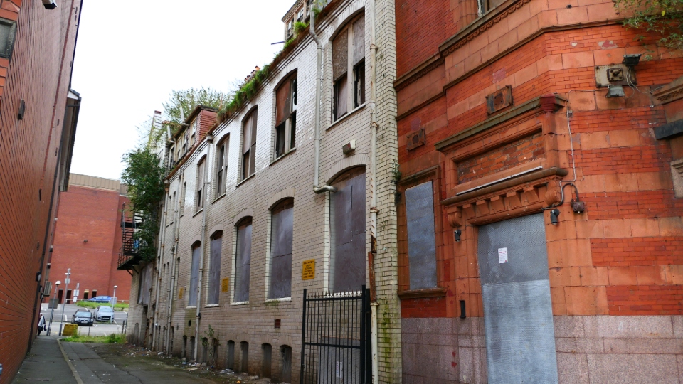 Just one of the many derelict building in Oldham town centre. Images courtesy of Charlotte Hall