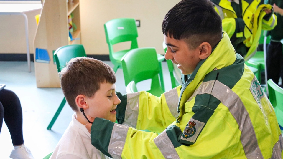 Pupils having fun at Halcyon Way school