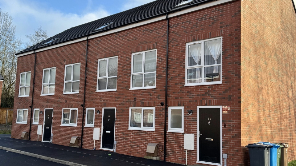 New houses on Hughes Close in Failsworth