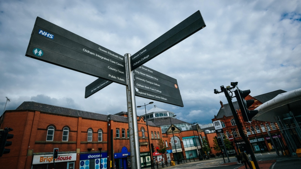 Outside Tommyfield Market in Oldham town centre. Images courtesy of Jason Hansford / MEN