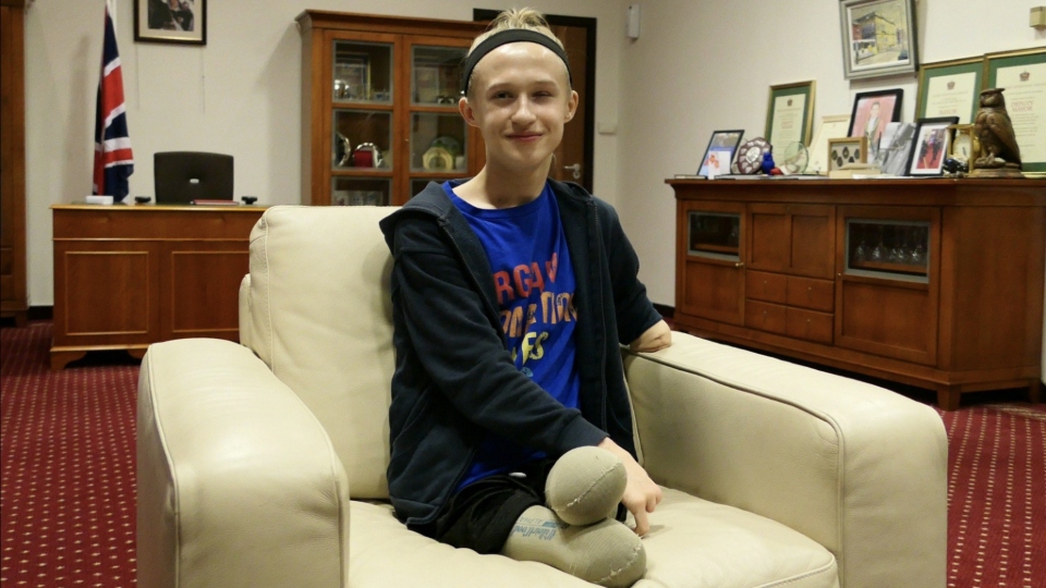 Brooke Newcombe, pictured in the mayor's chambers. Image courtesy of Charlotte Hall

