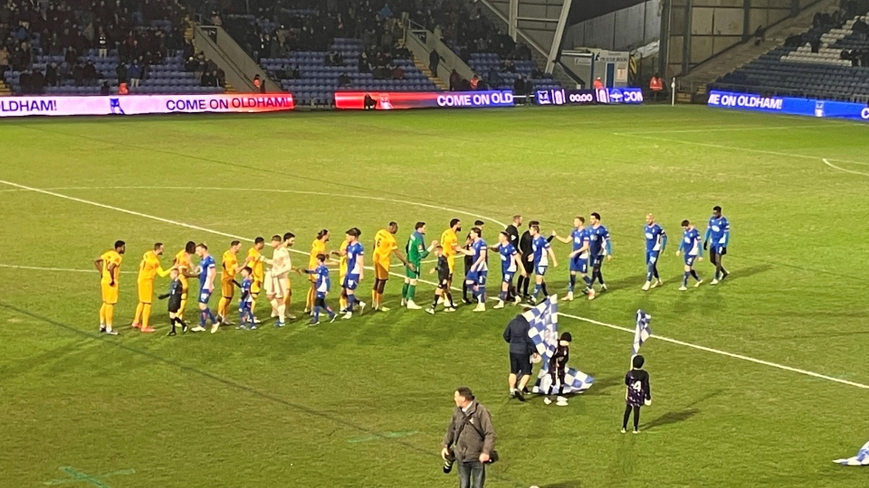 Latics beat Eastleigh 2-0 at Boundary Park