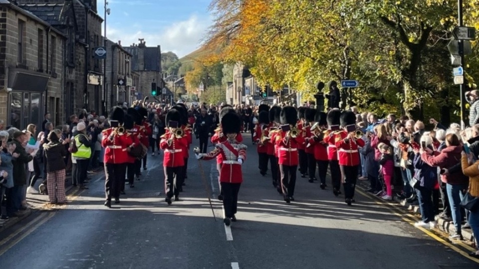 Crowds are sure to flock to Uppermill High Street to watch the world-famous Band of the Grenadier Guards