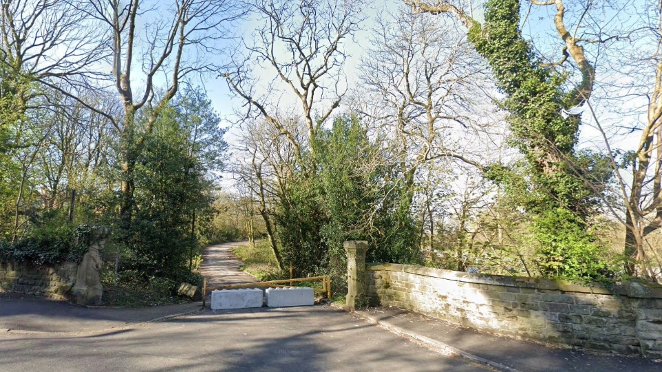 The entrance to the former Hollies site on Frederick Street