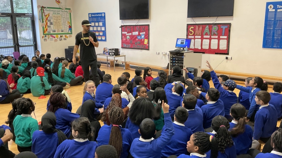 MC Grammar explored the importance of words and rhyme through the medium of rap