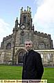 The Rev Paul Plumpton outside St James’s, Derker 