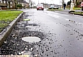 Potholes awaiting repair on Oldham’s roads. 
