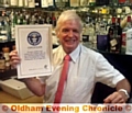 RECORD breaker: Phil Whiteman at the Old Bell Inn