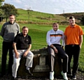 oldham prize guys: Autumn Cup winners Mark Furnival (left) and Geoff Proctor are pictured with runners-up Danny Marland and Ryan Warburton.