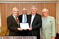 RECOGNITION (l-r): Colin Higgins, Trevor Fielding, Steve Lowe and Richard Murphy