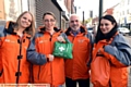 EASING the pressure on A&E . . . Oldham Street Angels (from the left) Hannah Land, Kay Barton (A&E nurse), Chris Molden and Sarah Furbey