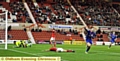 Danny Philliskirk celebrates after scoring the match-winner.