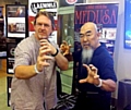 HEE-YAH! Dave with actor and martial arts expert Gerald Okamura