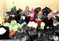 REFUGEE relief . . . from left, councillors Fazlul Haque, Sue Dearden, organiser Elaine Taylor and Graham Shuttleworth