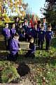 Freehold Community School has become Freehold Community Primary Academy. To celebrate the change the Academy council buried a time capsule and all the pupils held a balloon launch. Pic shows councillors with head boy Abu-Darda Khan (left) and head girl Maheeda Bibi holding the time capsule. Back row left to right are Erica Lees (Asst. Principal), Debra Warren (Vice-Principal), Helen Rowlands (CEO Focus Trust), Angela Leach (Principal).