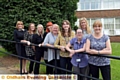 Finalists: Hearing Resource Centre staff at Hathershaw College, Left to right, Liz Taylor, Jenna Williams, Amanda Owen, Gemma Jones, Dawn Moran, Caroline Pollitt, Lisa McWhirter, Christine Burnett (manager).