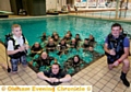 Last dive in Oldham diving pool before new centre opens. Photo Darren Robinson.
