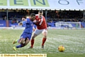 TOUGH GOING . . . Dominic Poleon struggles to shake off his marker.