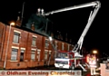 Firemen from Greater Manchester Fire Brigade attend a house fire on, Greenhill road, Chadderton. 