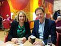 Jane Brophy and Nick Clegg in Oldham