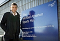 Mike Atherton at the opening of The Micheal Atherton Sports Hall.