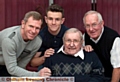 Four generations of Barlows . . . (from left) Andy, his son Lewis, Arthur and John. 