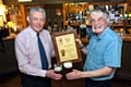 CHEERS . . . landlord Ray Hicks (left) with Graham Chinn from CAMRA