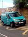 AN Oldham Council van caught parking on the pavement, double yellow lines and zig-zag markings