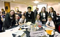 Romario with fellow Crompton House pupils at the enterprise competition