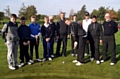 WATCH AND LEARN . . . Luke Kelly shows his skills to a coaching group at Marriott Worsley Park, led by Gareth Benson and Lancashire officials Andrew Barr and Vinny Doyle. 