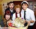 NOT alone anymore:(from left) Marilyn Muir, Matthew Sykes (Saddleworth Round Table chairman), Rena Edwards and Gill Morris (Paul’s Quality Meats, Uppermill)