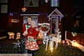 Josh and his mum Jennifer switch on the Christmas lights at their Moorside home