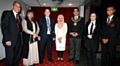 GUEST of honour Dr Tasleema Begum (centre) with (from the left) Radclyffe head teacher Hardial Hayer, Mayoress Councillor Yasmin Toor, chair of governors Jim Greenwood, Mayor of Oldham Councillor Ateeque ur-Rehman, head girl Leah Metcalfe and head boy Mohsin Khan