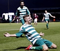 CUP OF DREAMS: Richard Bennett celebrates after scoring against Northampton Town.