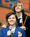 Musical cousins Will Brooks and Roxie Mawdsley 