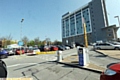 THE car park entrance — now manned to prevent abuse while the barrier is out of action