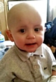 ALWAYS smiling: Leyton has been brave throughout his treatment