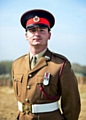 Kingsman Ben Holland from Oldham - one of the soldiers choen to assist in the ceremony