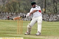 HITTING OUT . . . captain Sohail Mahmood plays a square cut for Friarmere, but his side lost by eight wickets at home to Wythenshawe yesterday. Pictures by PAUL STERRITT.