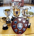 BAND TROPHIES: but one has gone missing from Christ Church, Friezland.
