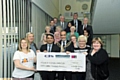 MAYOR Councillor Fida Hussain handed over £43,000 from his year in office to his four selected charities. The money was given to Mahdlo, The Christie, Action Oldham and Dr Kershaw’s in a presentation at the Civic Centre, one one of his last acts as mayor. Pictured with the Mayor are (l-r) Clare Taylor (Action Oldham), Kashif Ashraf (Mahdlo),Teresa Novotny (Dr Kershaw’s) and Julie Davies (radiographer at the Christie).