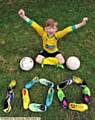 Luca Pemberton: 100 goals for Chaddy Park Griffins under 7s.. PHOTO BY DARREN ROBINSON